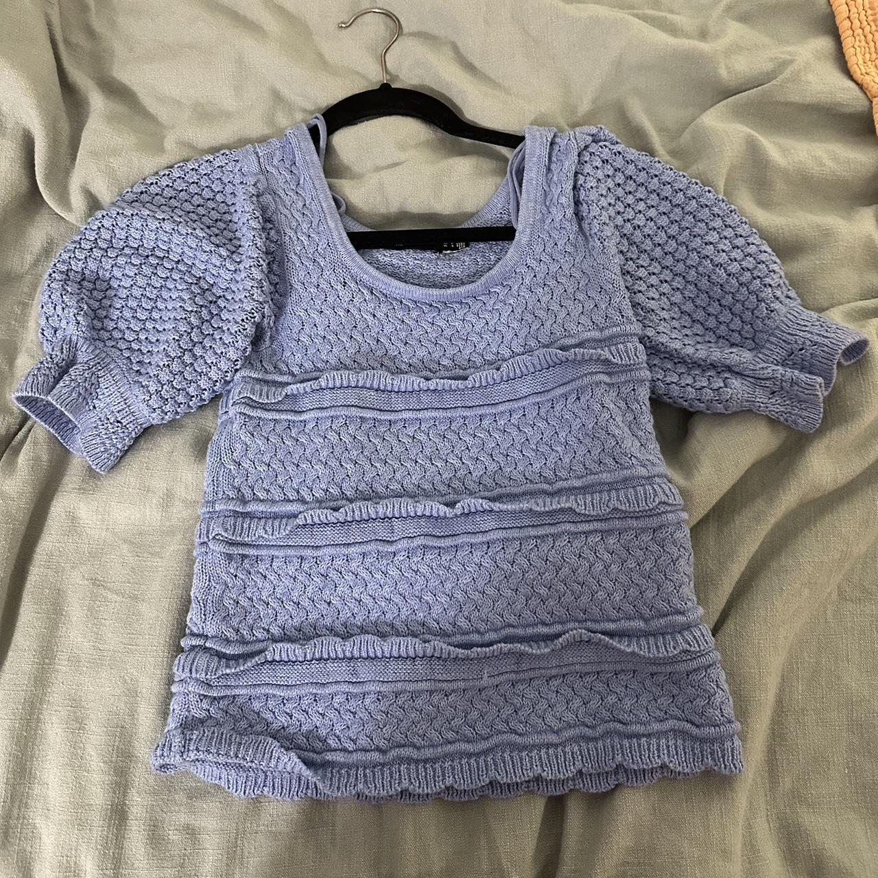 Vero Moda Women's Blue Jumper | Depop