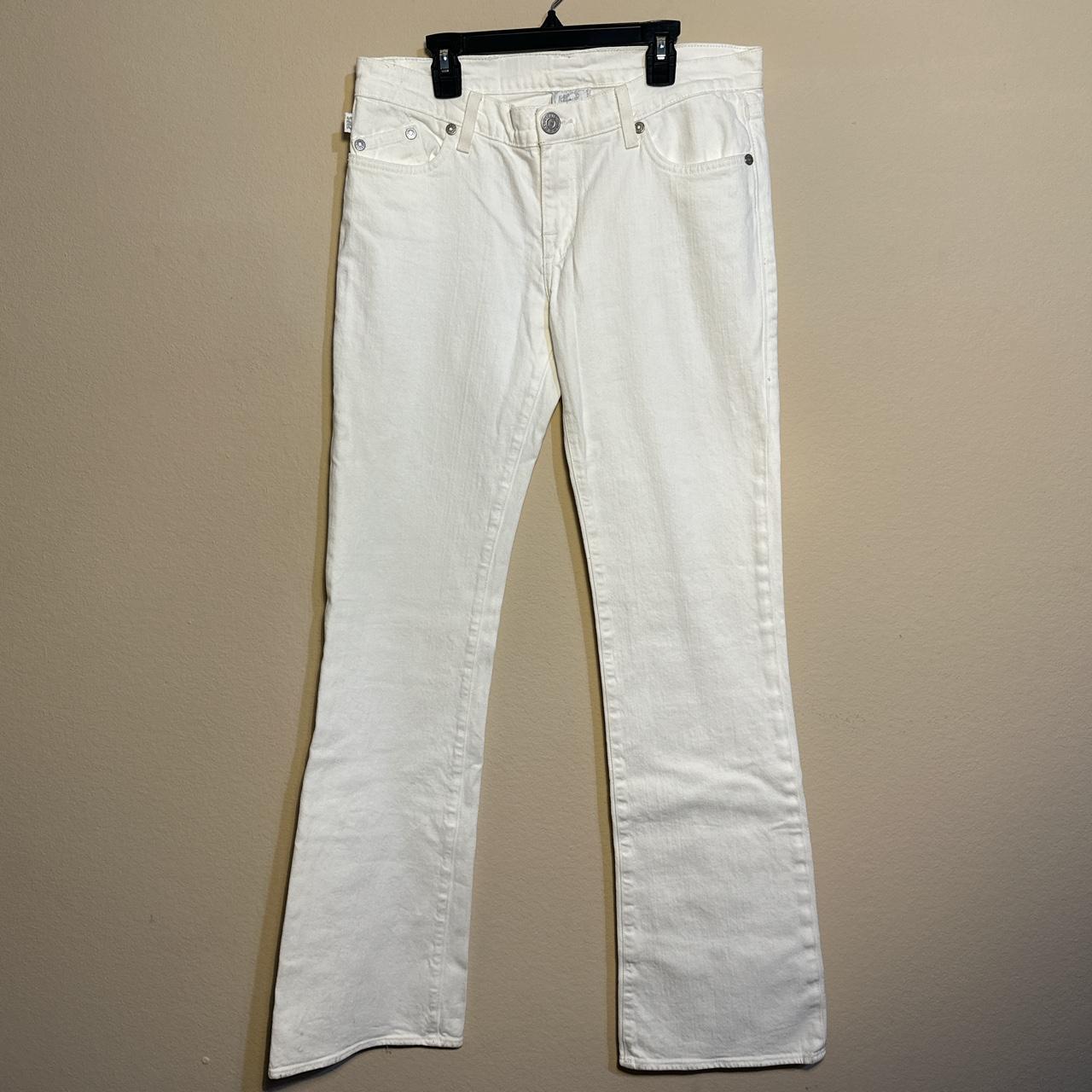 Victoria Beckham Rock & Republic Crown White Jeans... - Depop