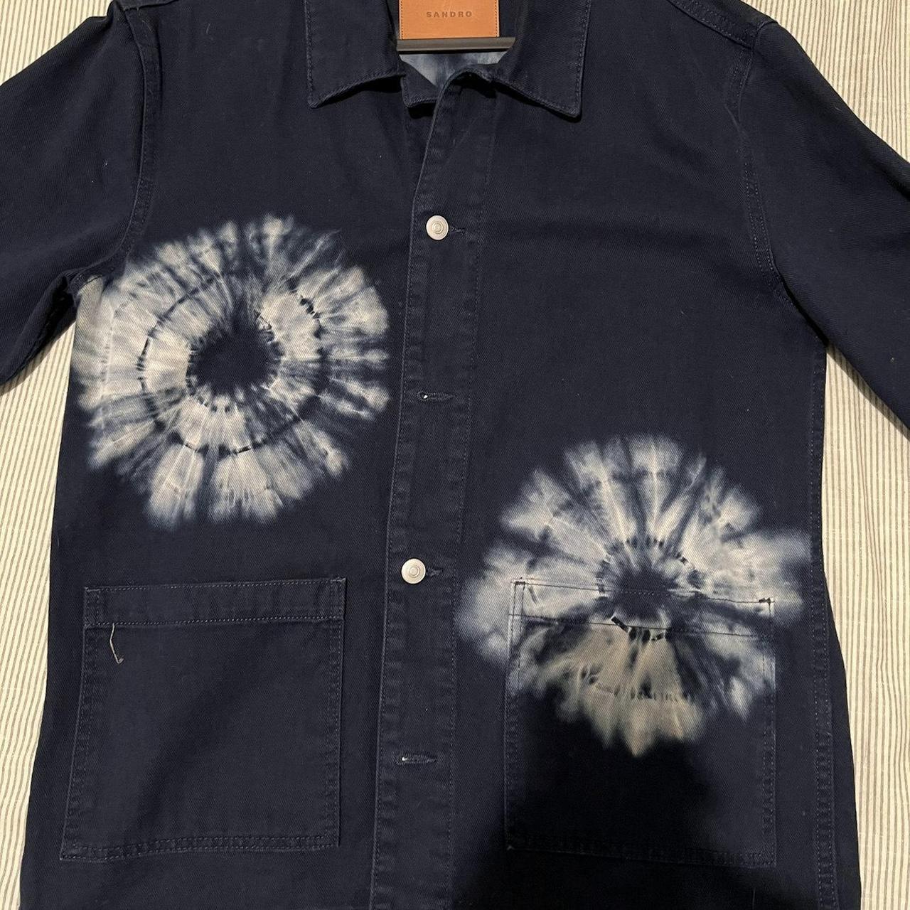 Sandro Paris E22 Worker Tie Dye Jacket