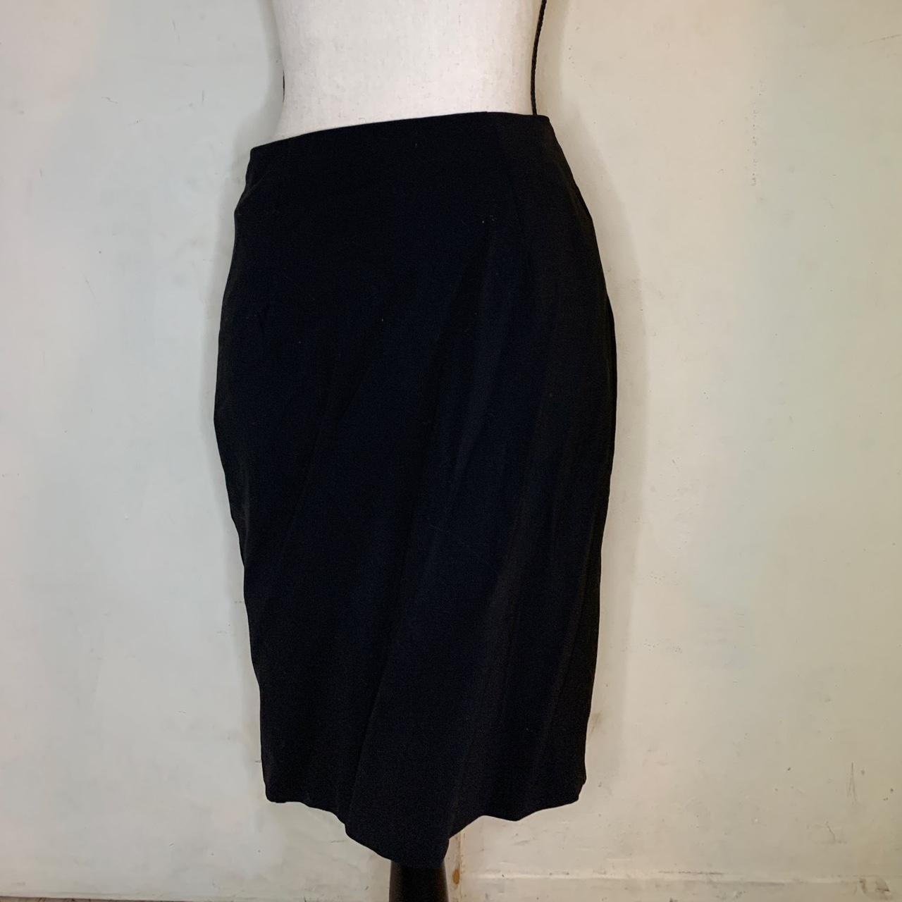 simple black pencil skirt • • • perfect for formal... - Depop