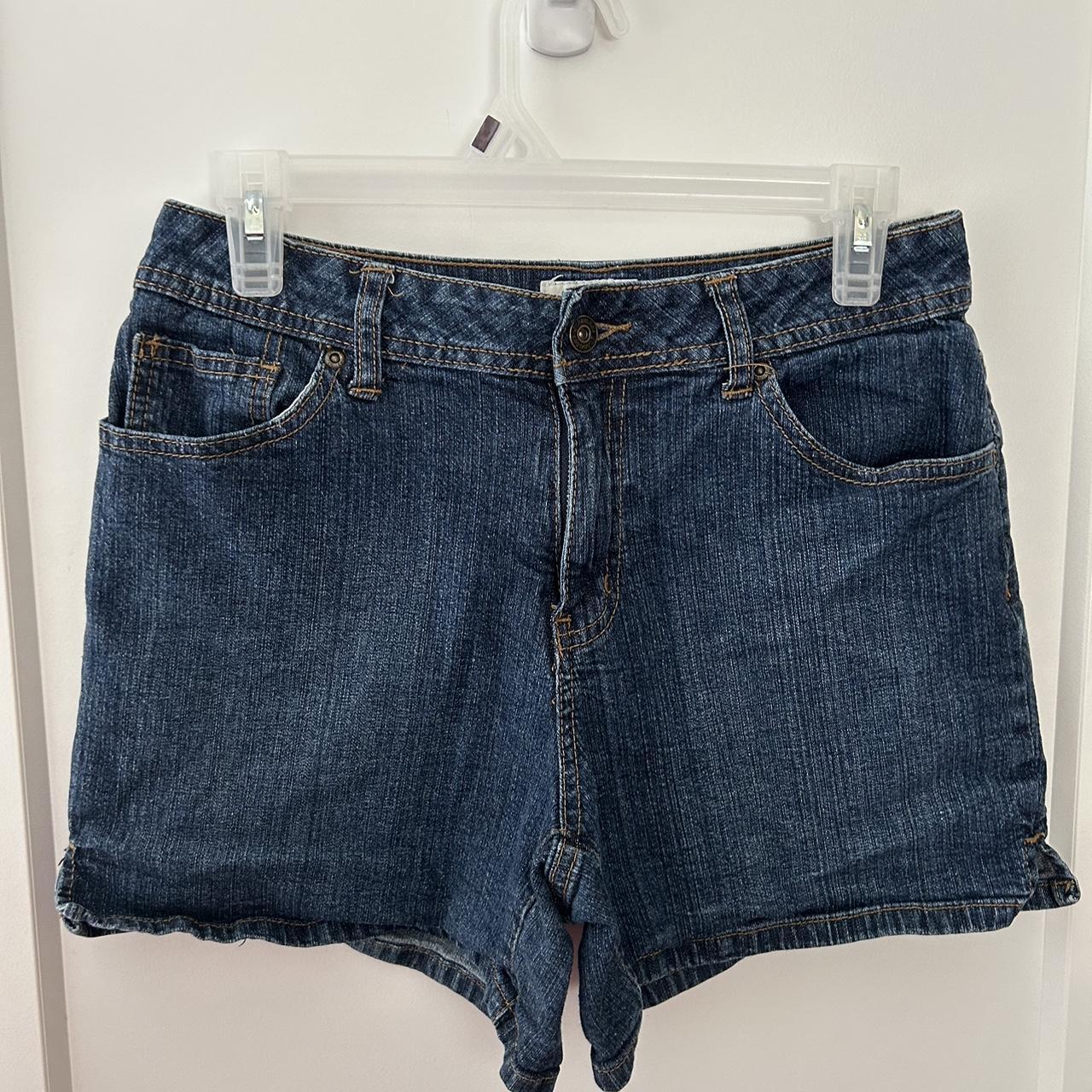 st john's bay womens jean shorts