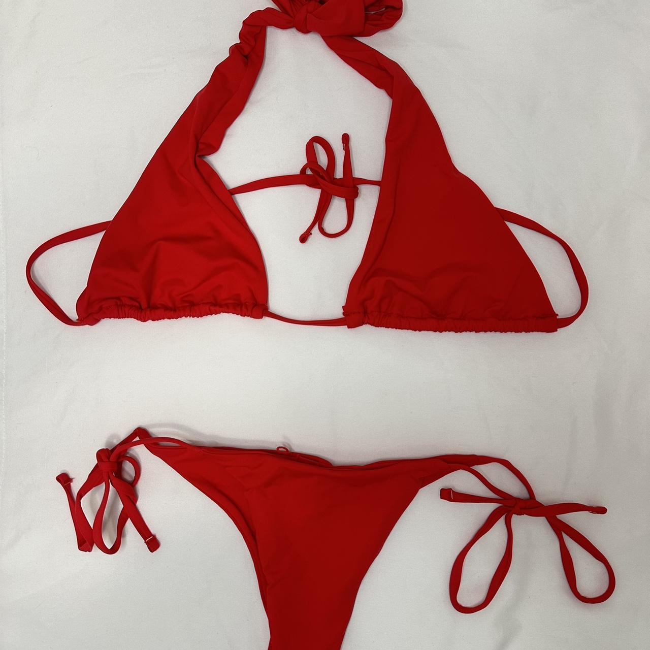 GARAGE red bikini set | size S/XS | used once | no... - Depop