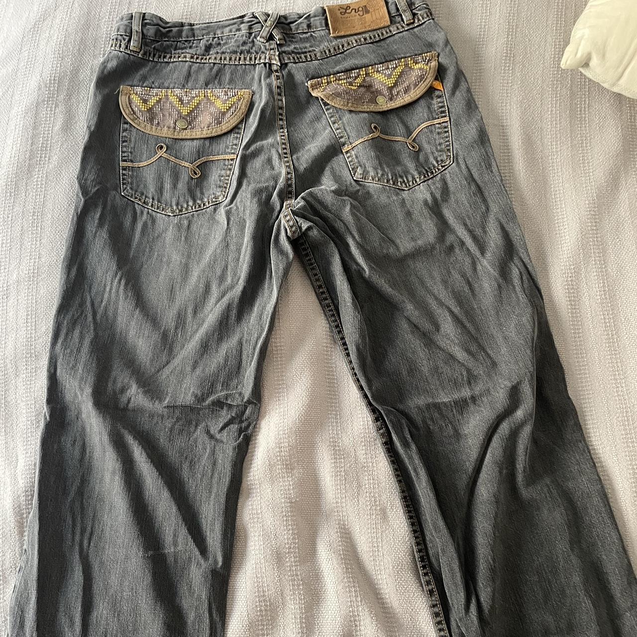 Leg Black Baggy jeans (fits like a 32x34) fit both... - Depop