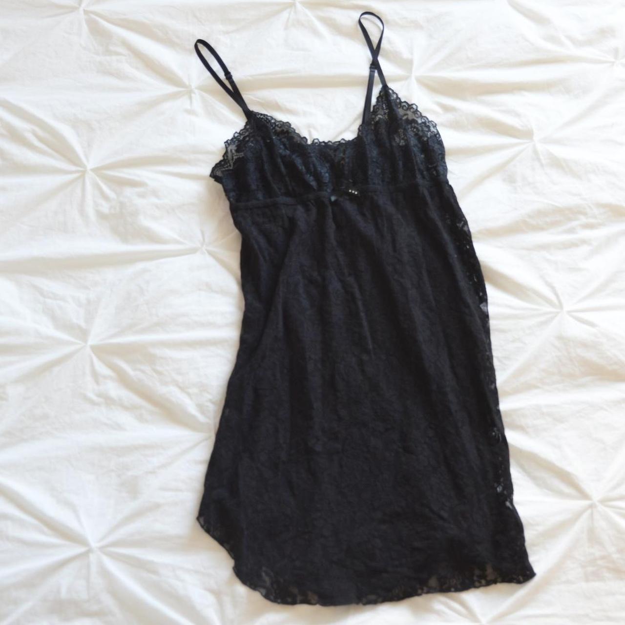black hanky panky transparent lace camisole size small - Depop
