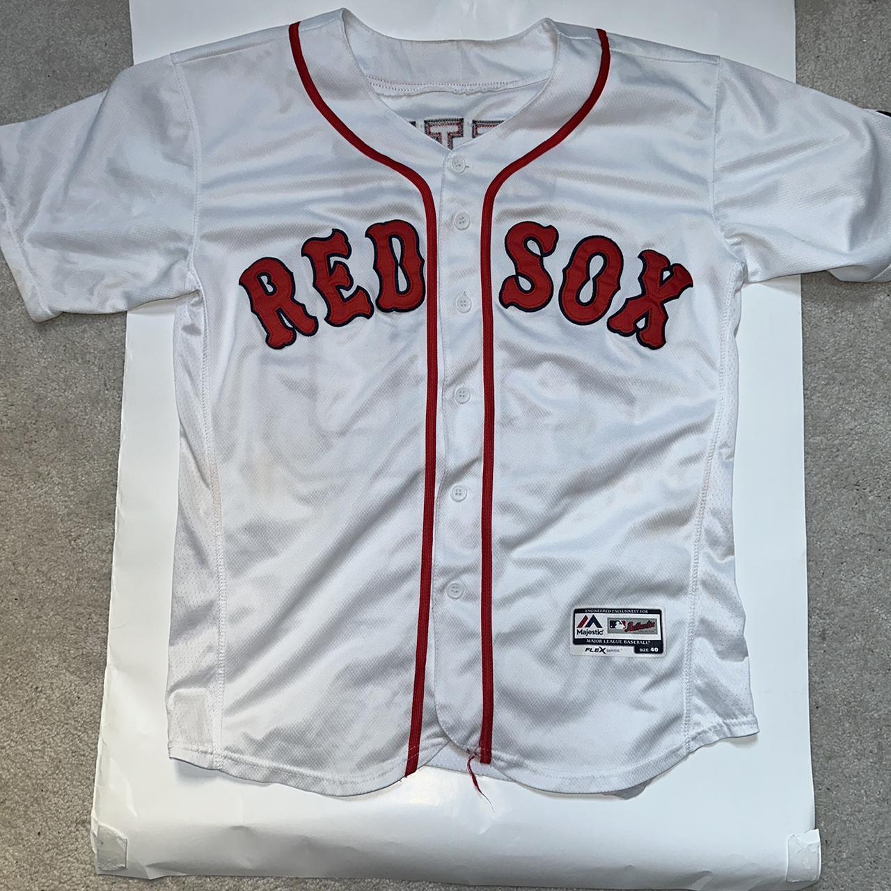 Boston Red Sox Mookie Betts jersey Size 40 fits like - Depop