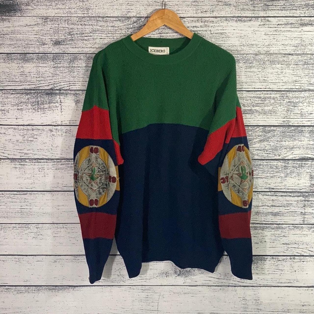 Vintage Iceberg Bugs Bunny Color Block 100 Wool Depop