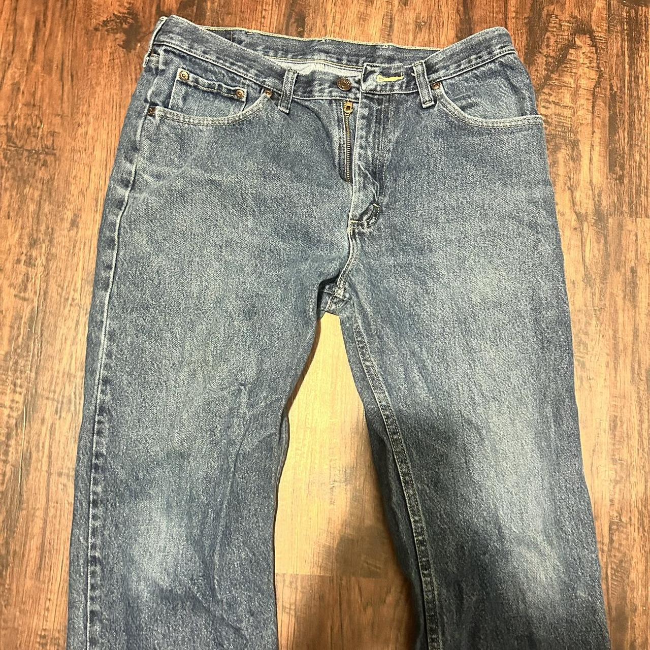 Vintage Washed dark Blue Wrangler Jeans -nice washed... - Depop