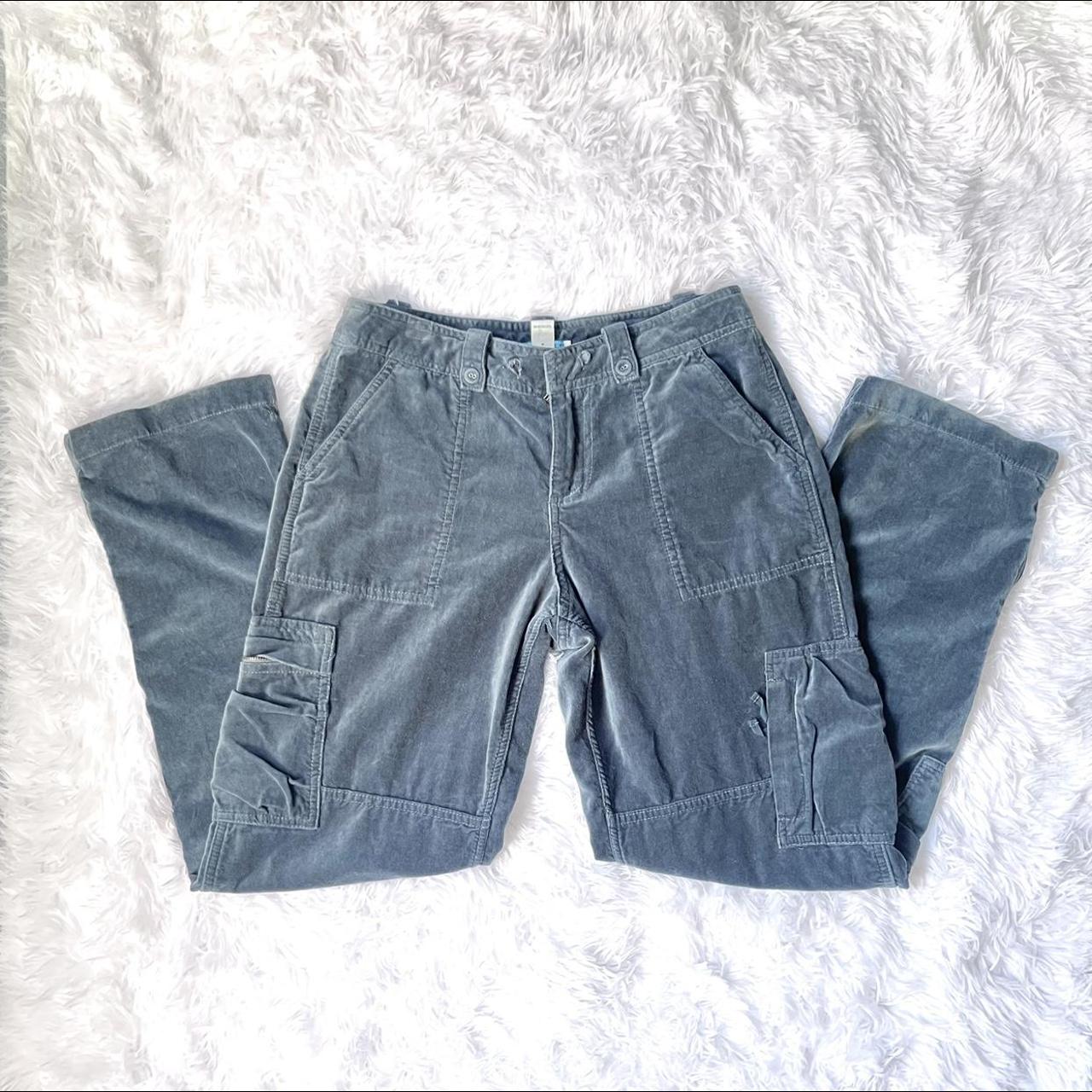 Urban Outfitters Women's Green and Blue Trousers | Depop