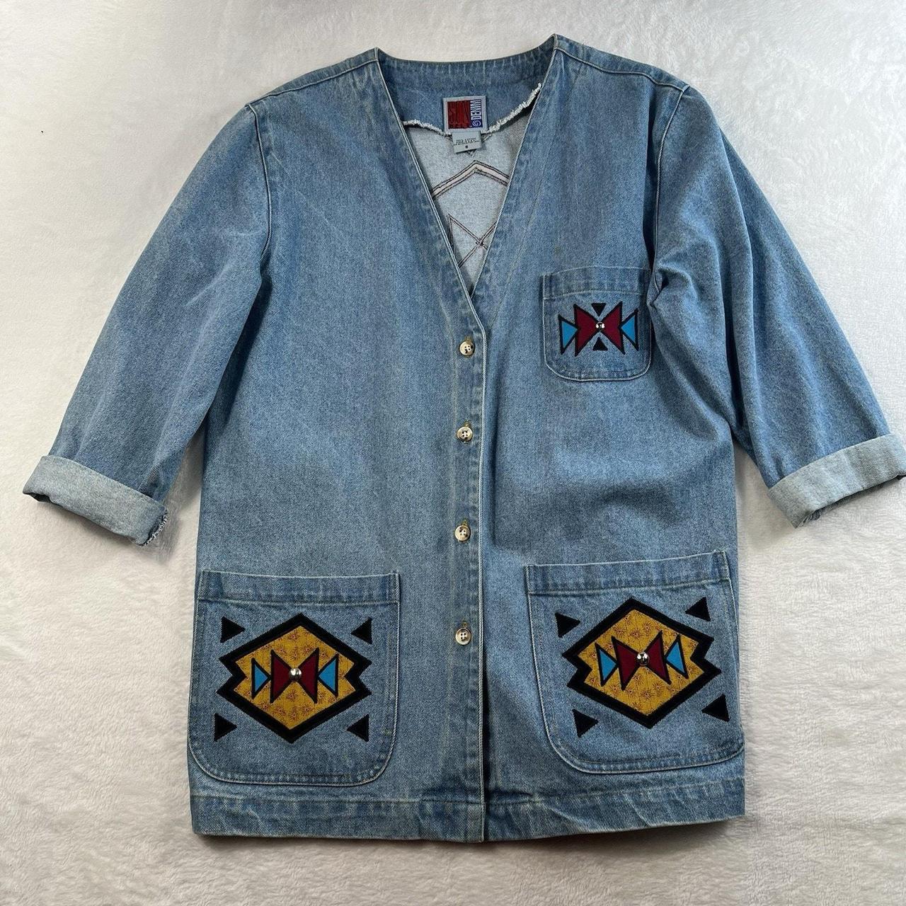 Source Unknown Women's Jacket - Blue - S – Vintag… - image 1