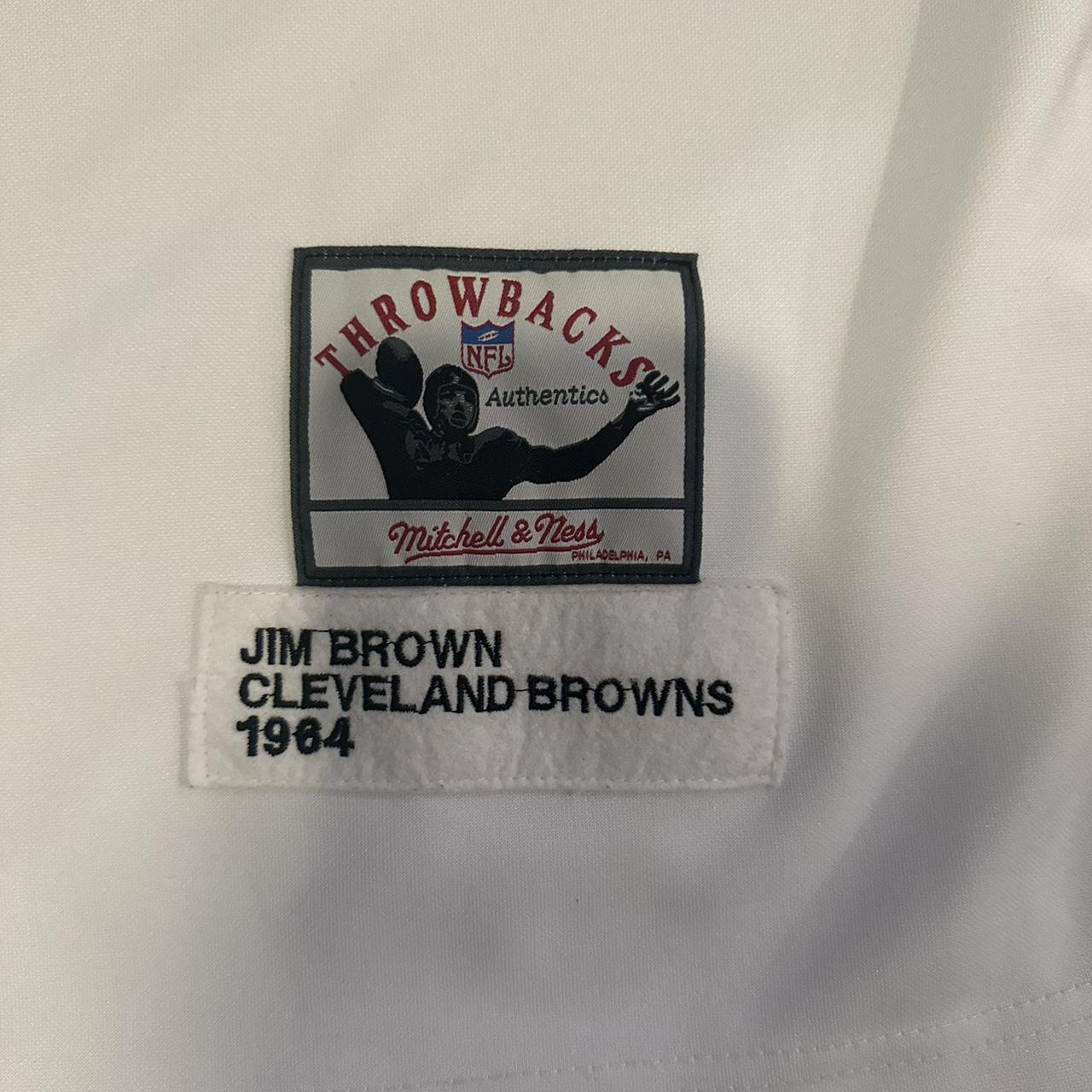 Men's Mitchell & Ness Jim Brown Brown Cleveland Browns 1964