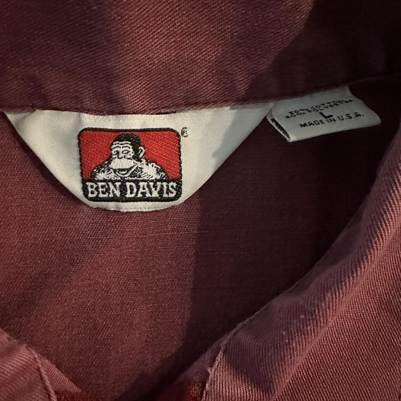 1990’s 2000’s Y2K Workwear Ben Davis Half Zip shirt... Depop