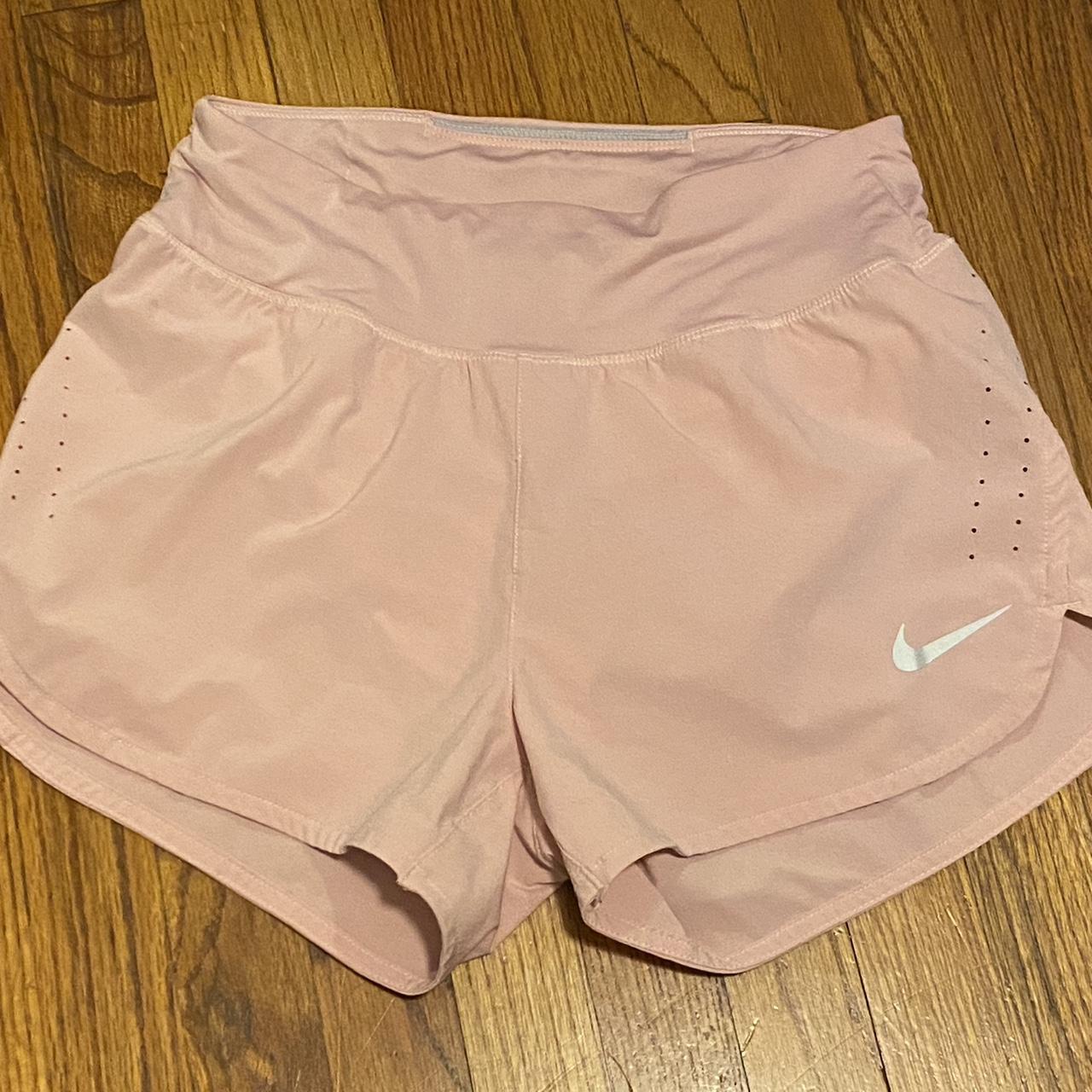 Nike pink pastel sport shorts in xs very cute and in... - Depop