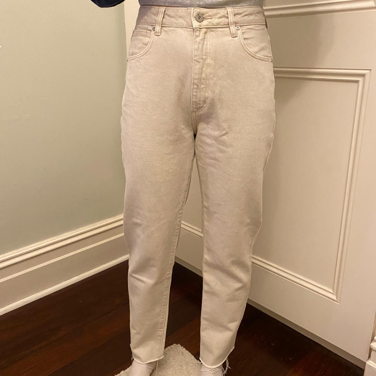Women's Cream Jeans Depop