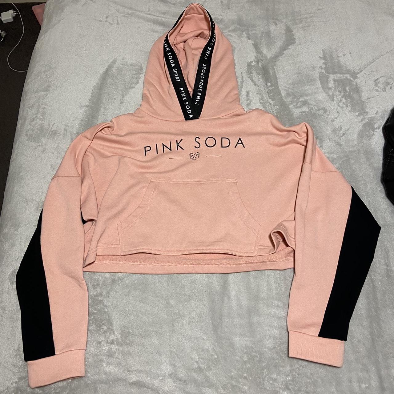 Pink Soda Cropped Hoodie Barely worn excellent