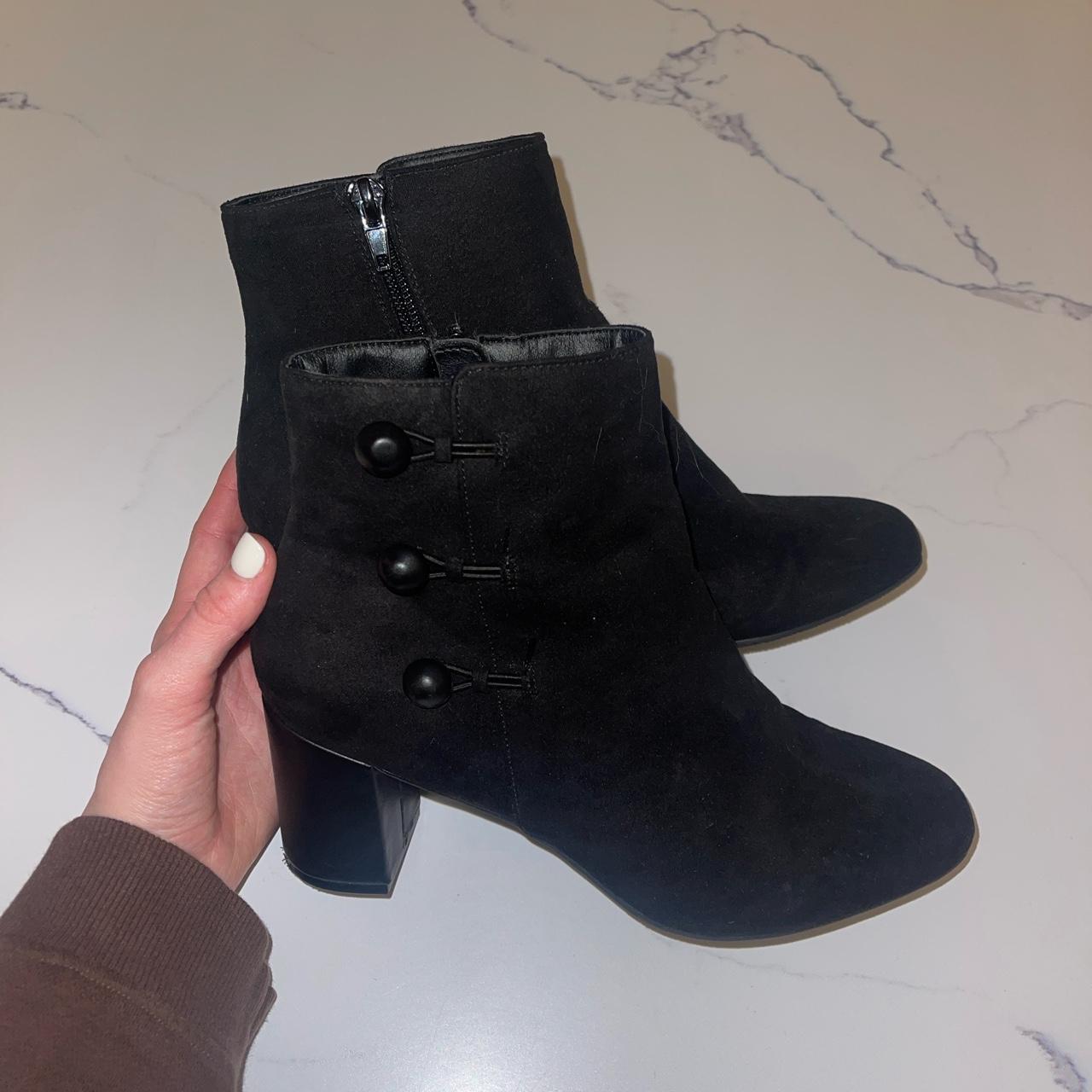 Steve madden madeline black on sale suede