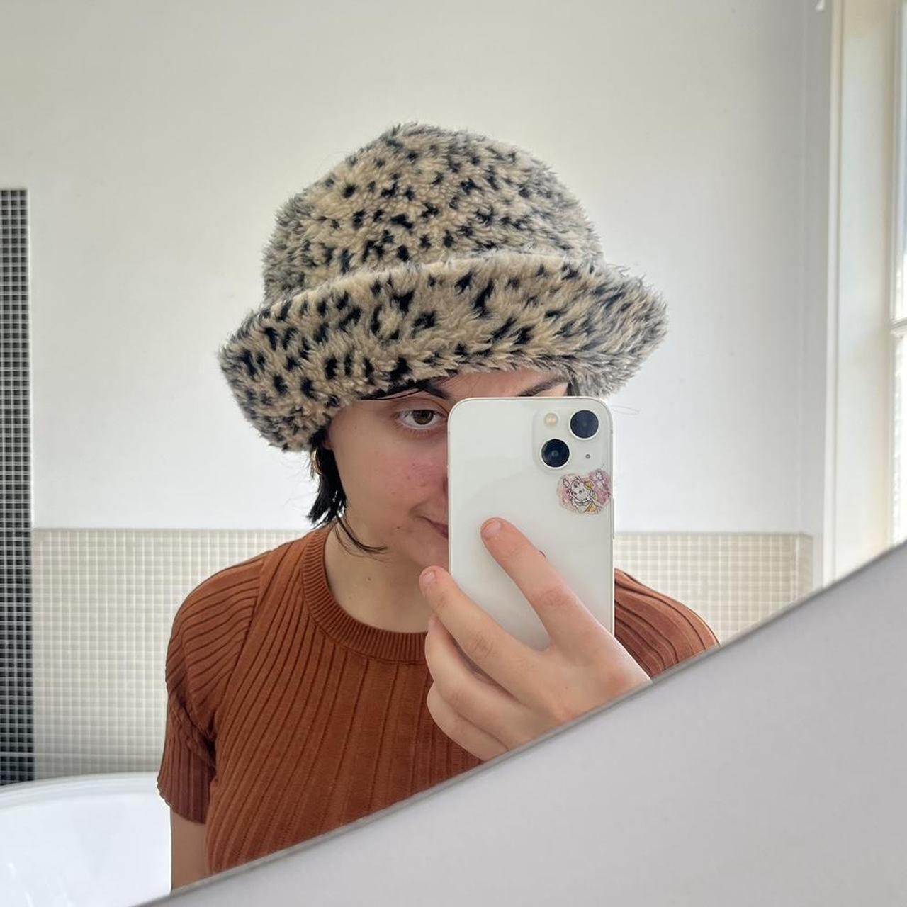 Fluffy Cheetah Print Bucket Hat A Top Tier Piece Depop