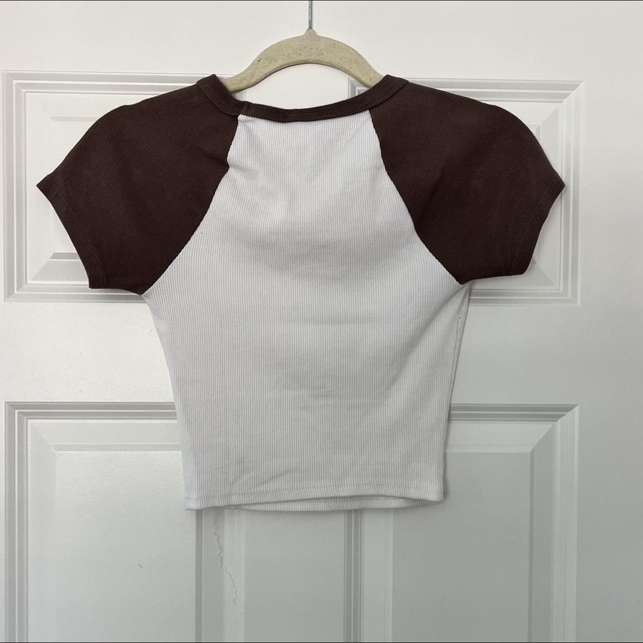 FULL TILT Raglan Womens Brown Crop Tee