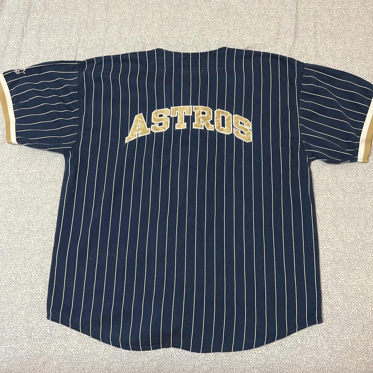 Vintage Houston Astros Jersey Shirt Stitched-on - Depop