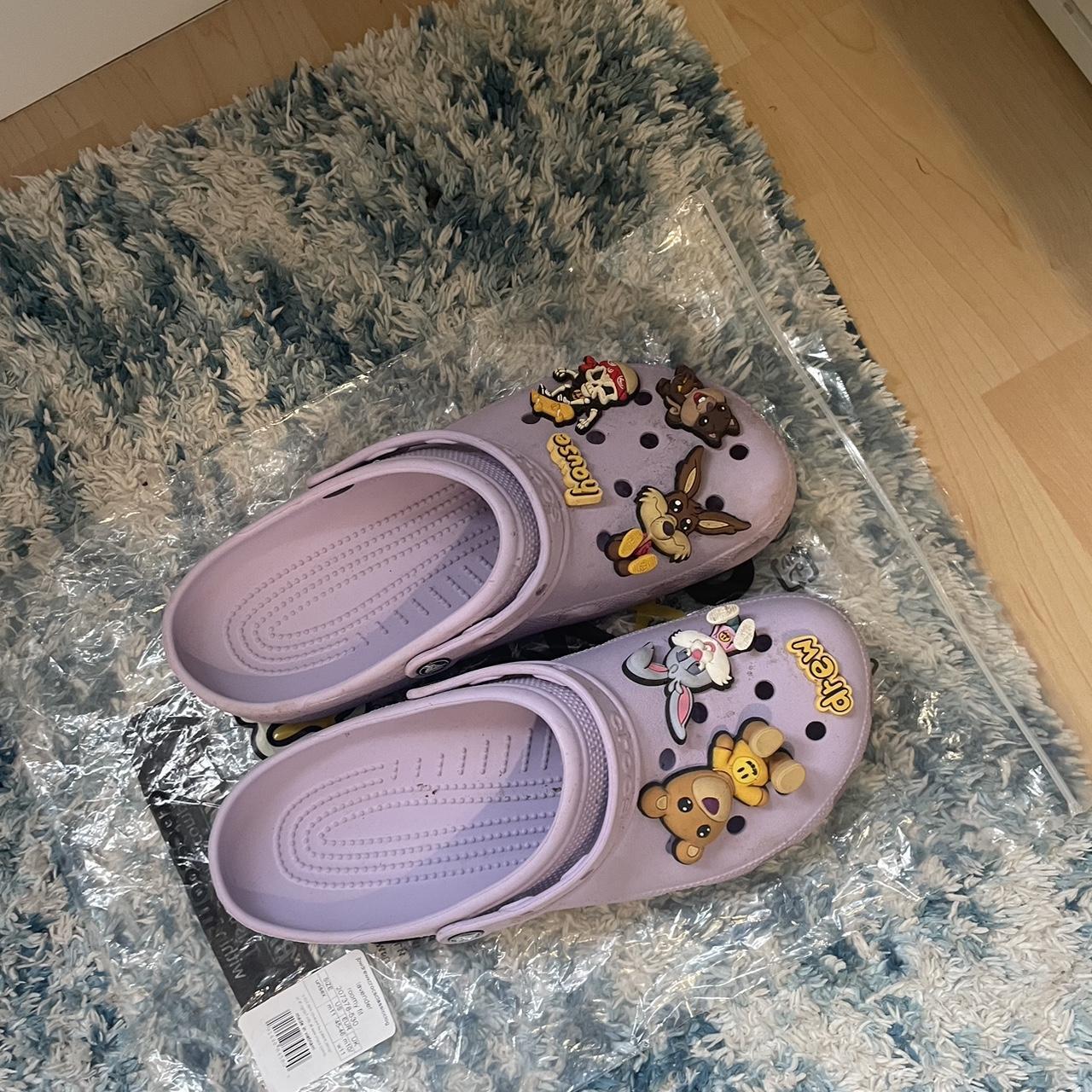 Justin Bieber x Drew crocs (Lavender) Size 10 Worn... Depop