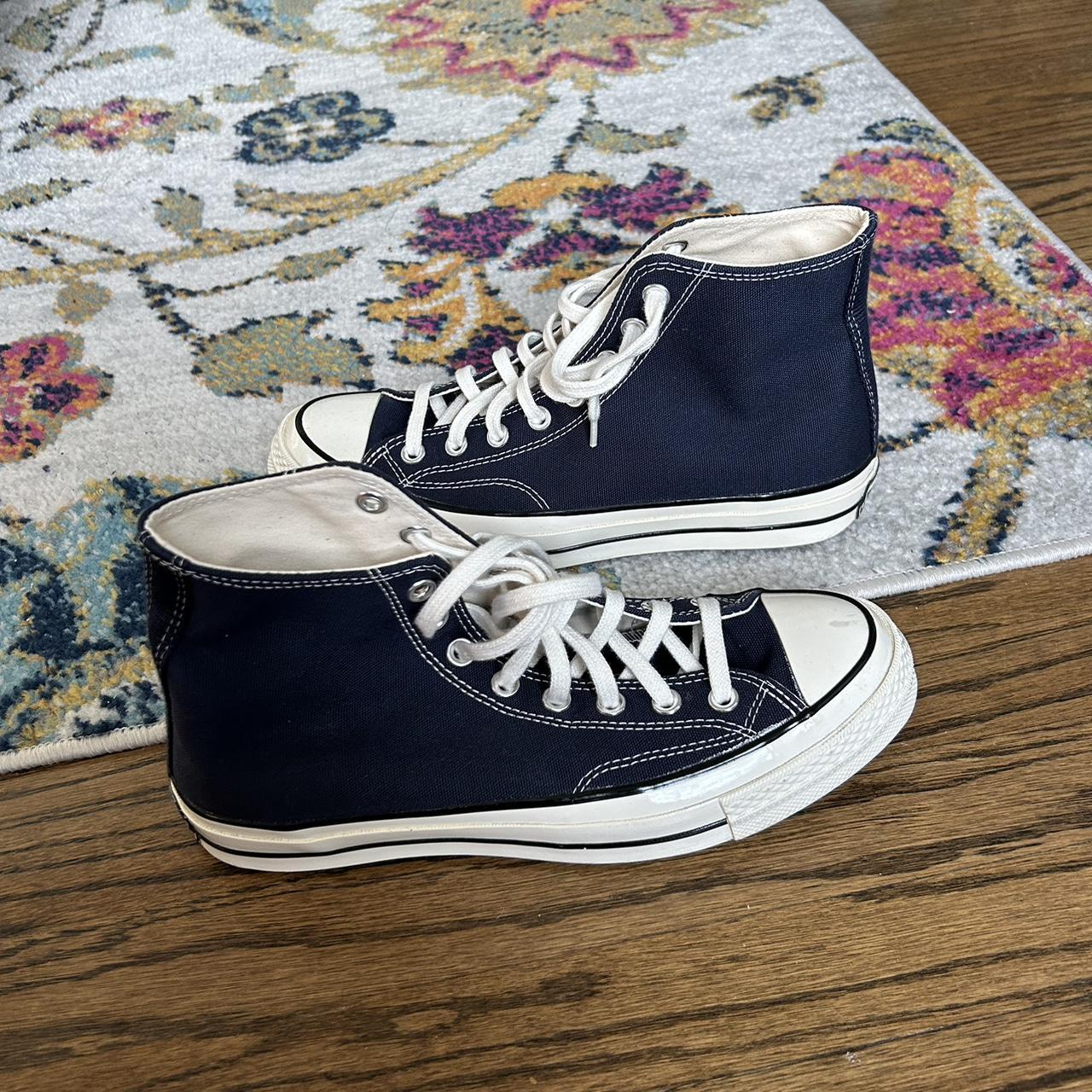 Converse Chuck Taylor All Stars in Obsidian... - Depop