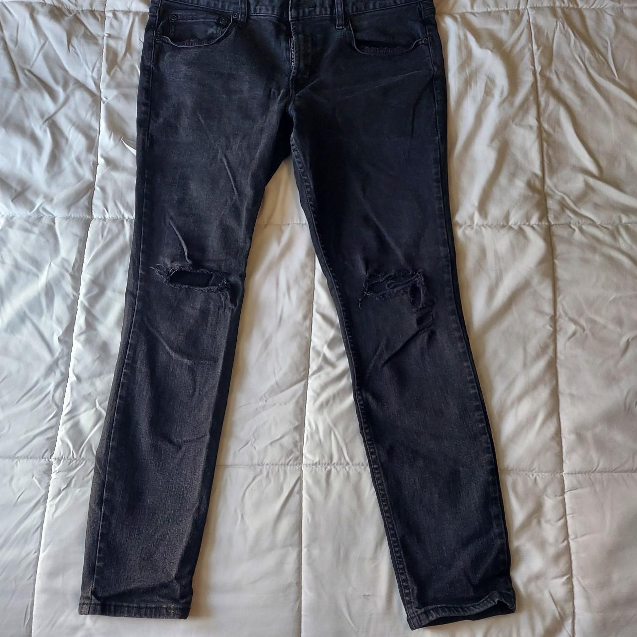 RUDE black skinny jeans. Size: 34/32 Condition:... - Depop