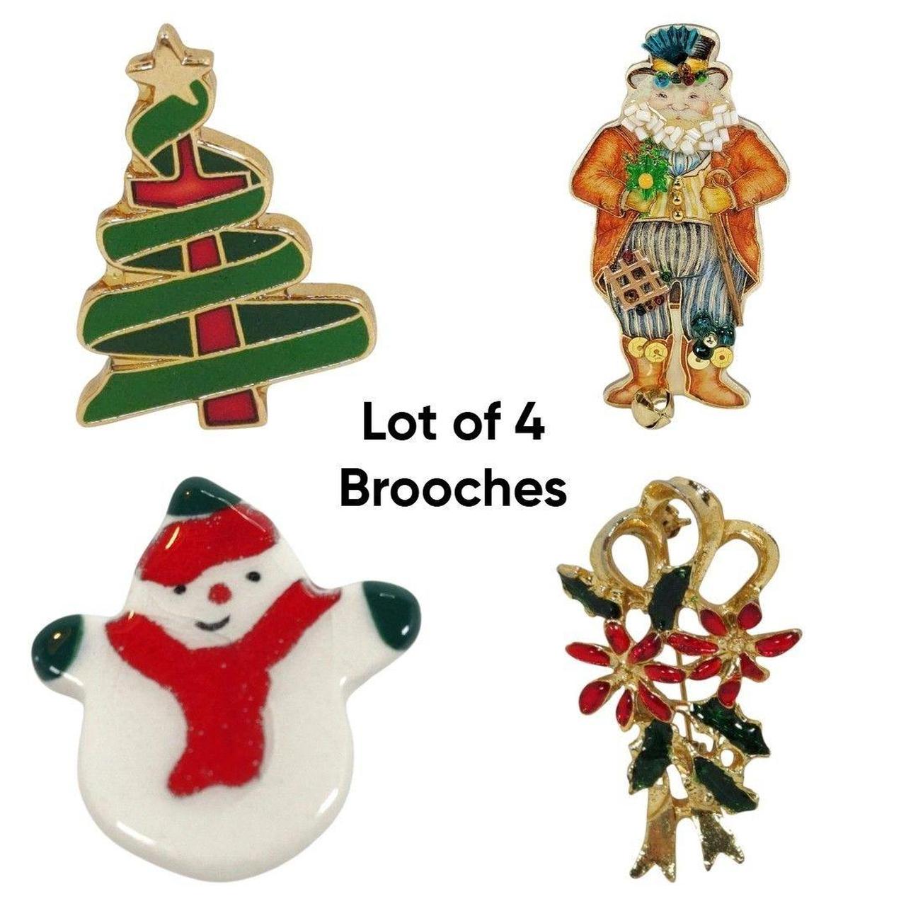 Source Unknown Women's Brooch - Green/Red – Note … - image 1