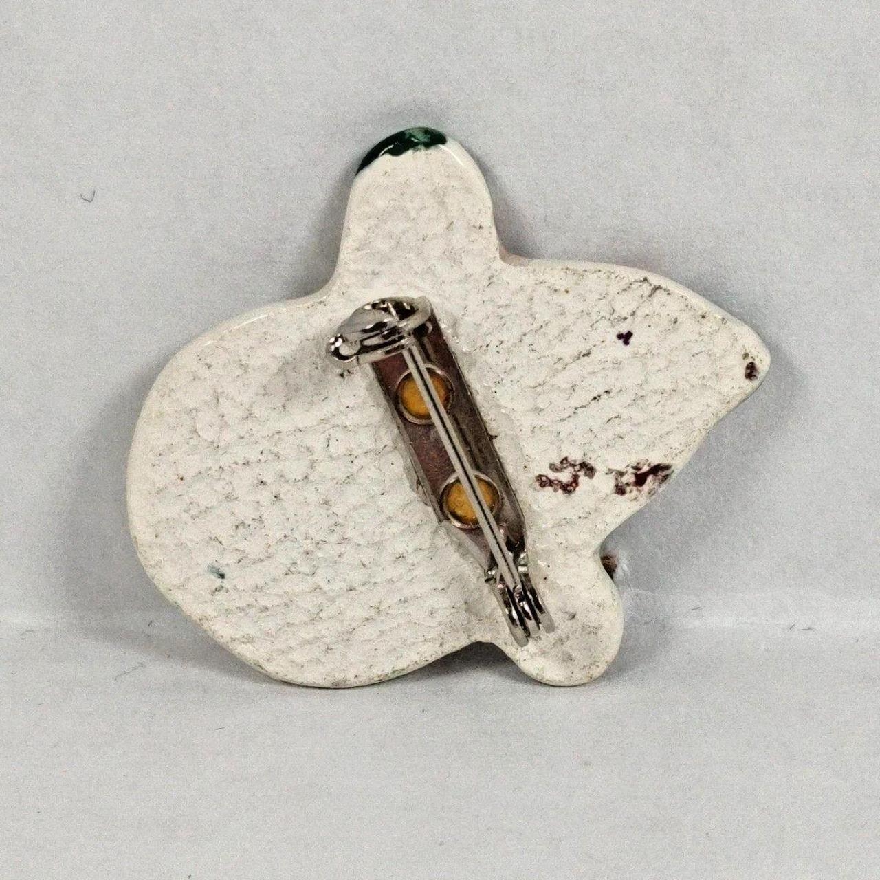 Source Unknown Women's Brooch - Green/Red – Note … - image 6