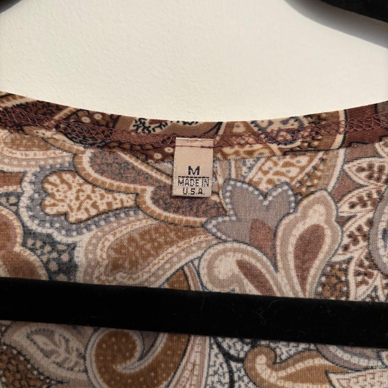 Source Unknown Women's Blouse - Brown/Multi - M –… - image 4