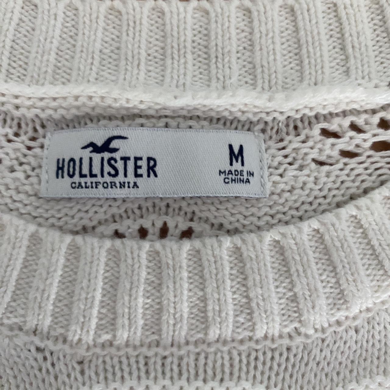 Hollister white/crème sweater Worn twice Size... - Depop