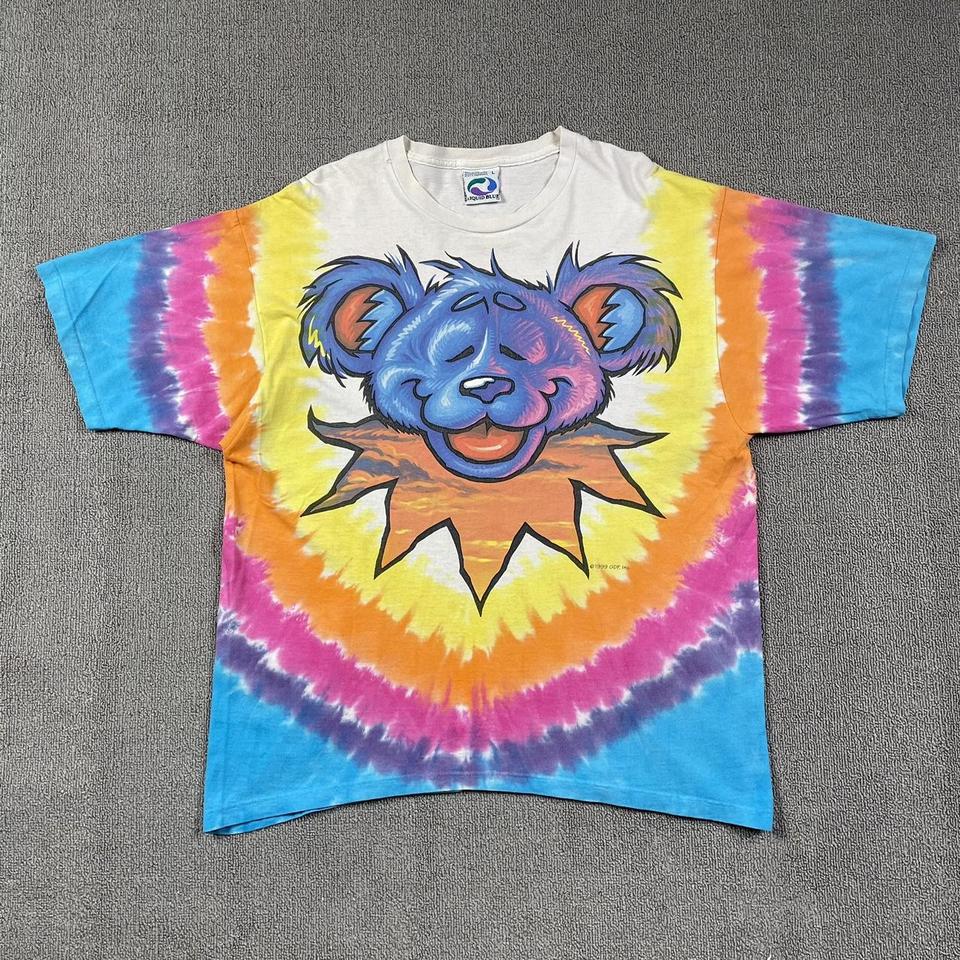 RARE grateful dead tie dye t shirt very swag and - Depop