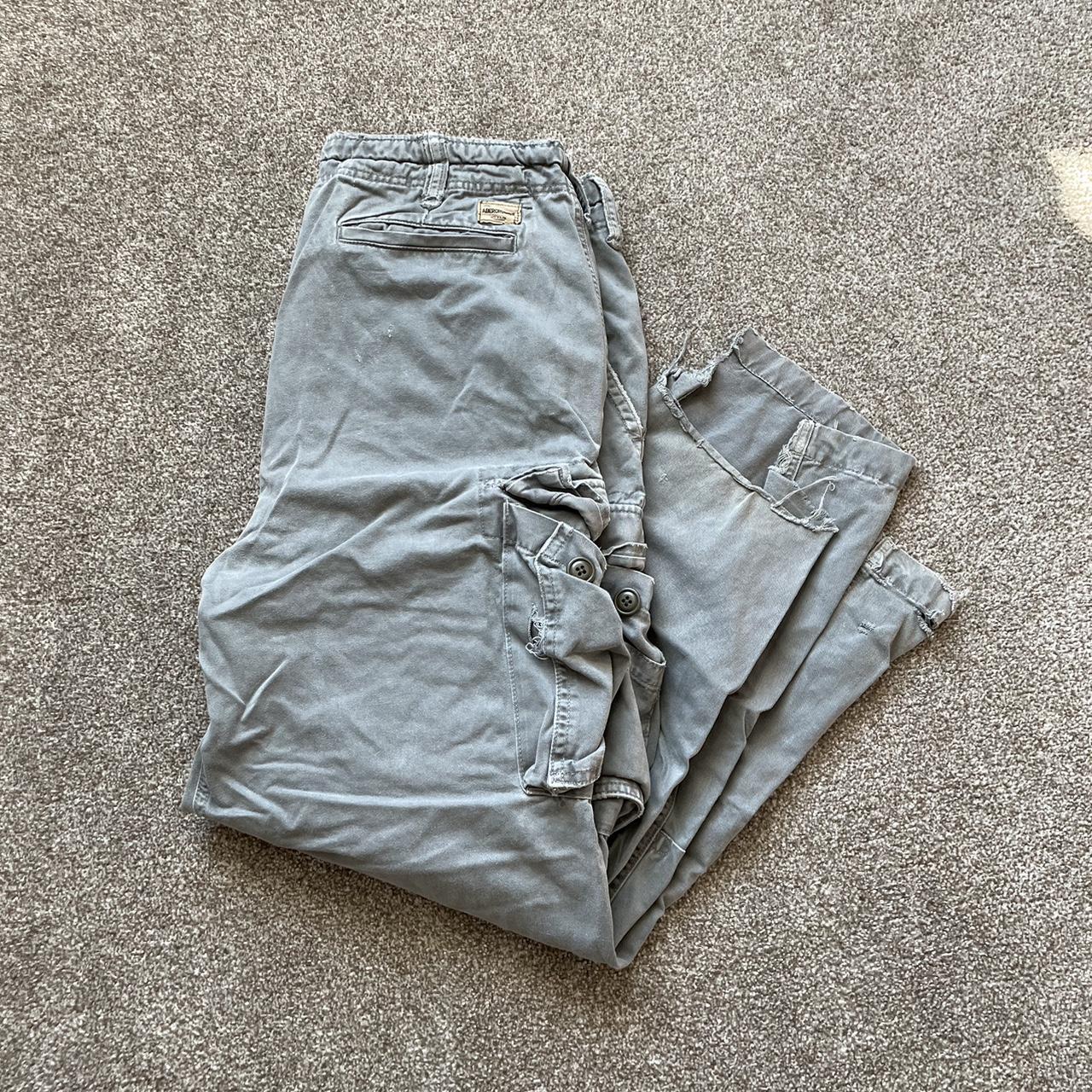 Super distressed Abercrombie cargo pants Mens size... Depop