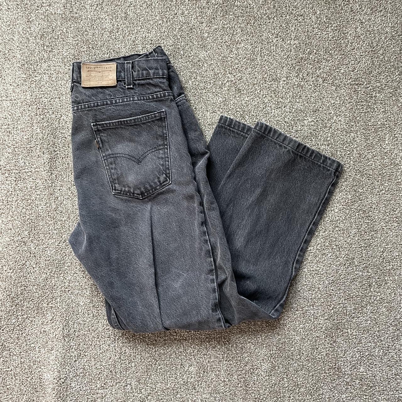 Black wash vintage Levis jeans Measurements... - Depop