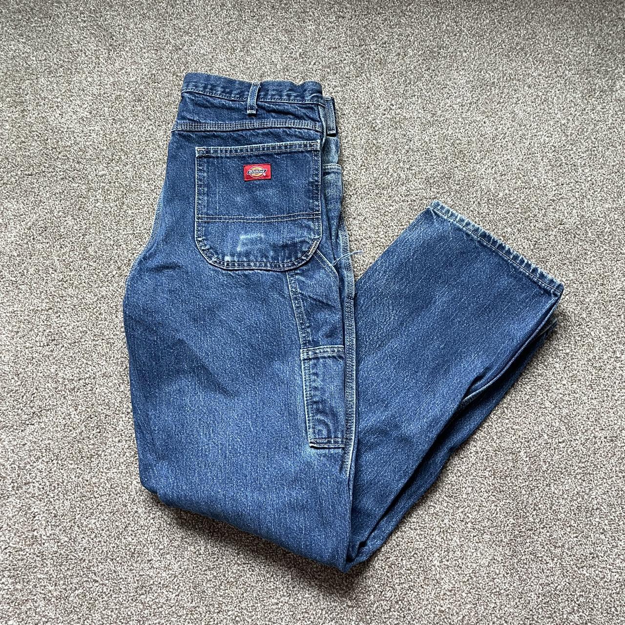 Blue denim Dickies work pants Size 34x34 Very clean... Depop