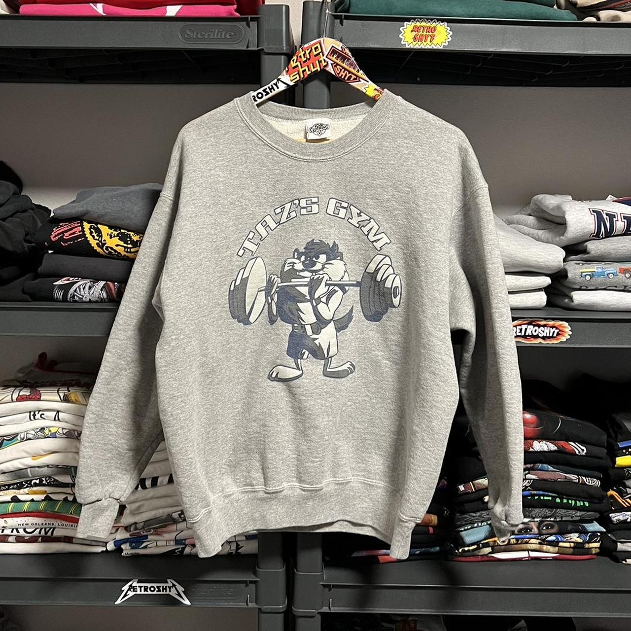 Taz’s Gym Sweatshirt SZ Large #taz #looneytunes - Depop