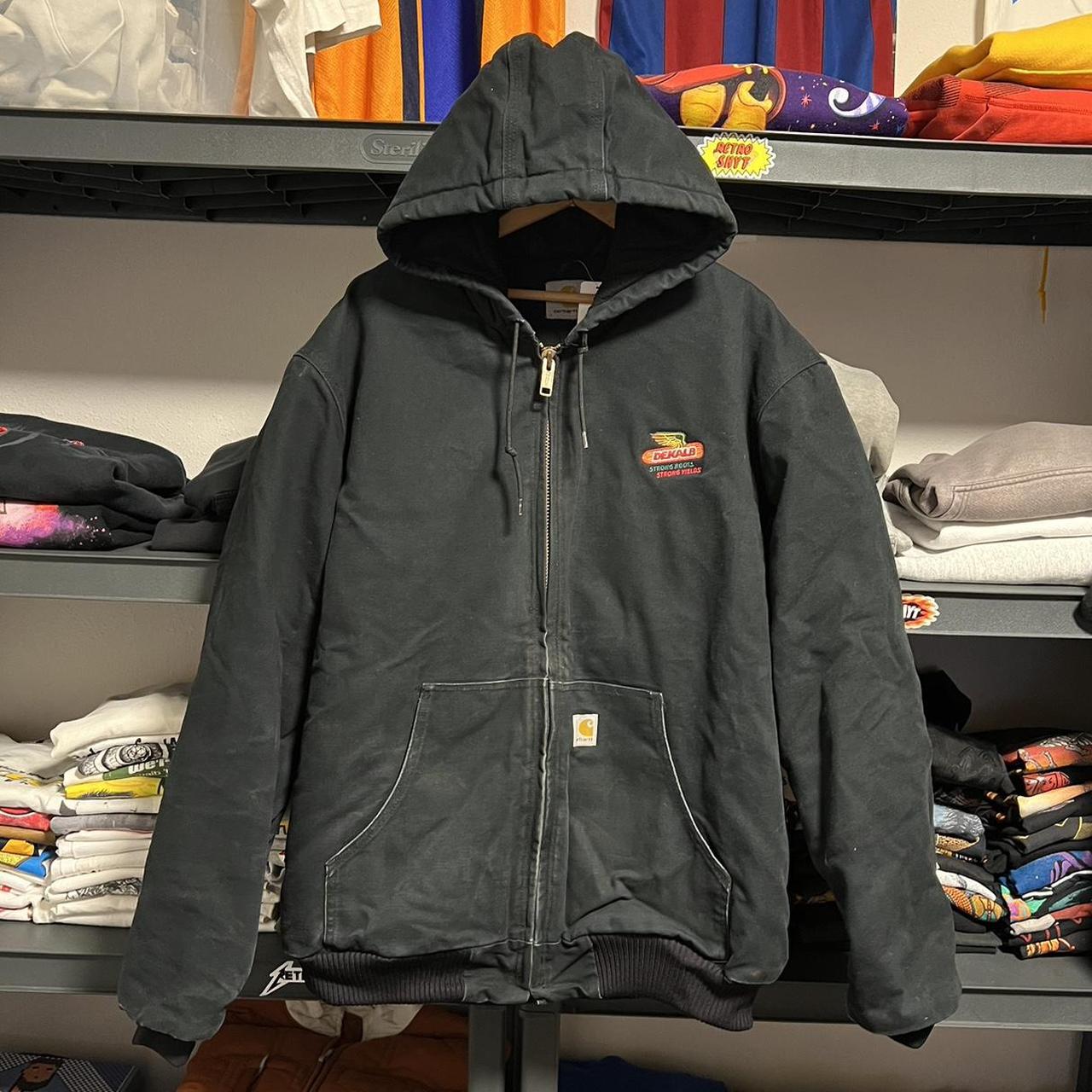 Black Carhartt Jacket insulated SZ L Depop