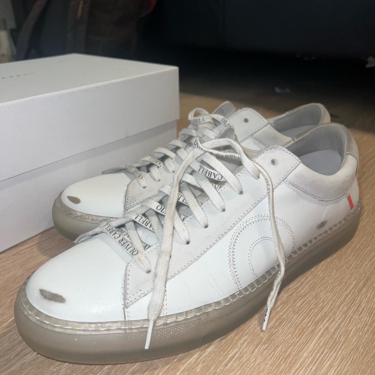 White designer shoes, amazing condition, Oliver Cabell - Depop