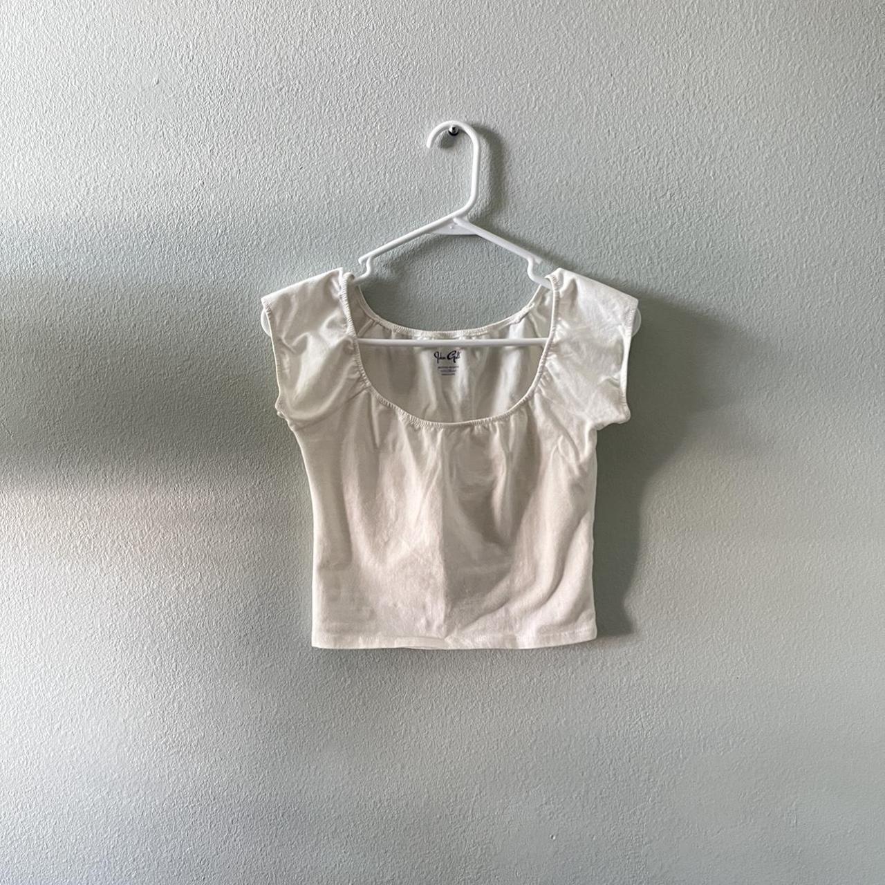 brandy melville eden crop top in white one size... Depop