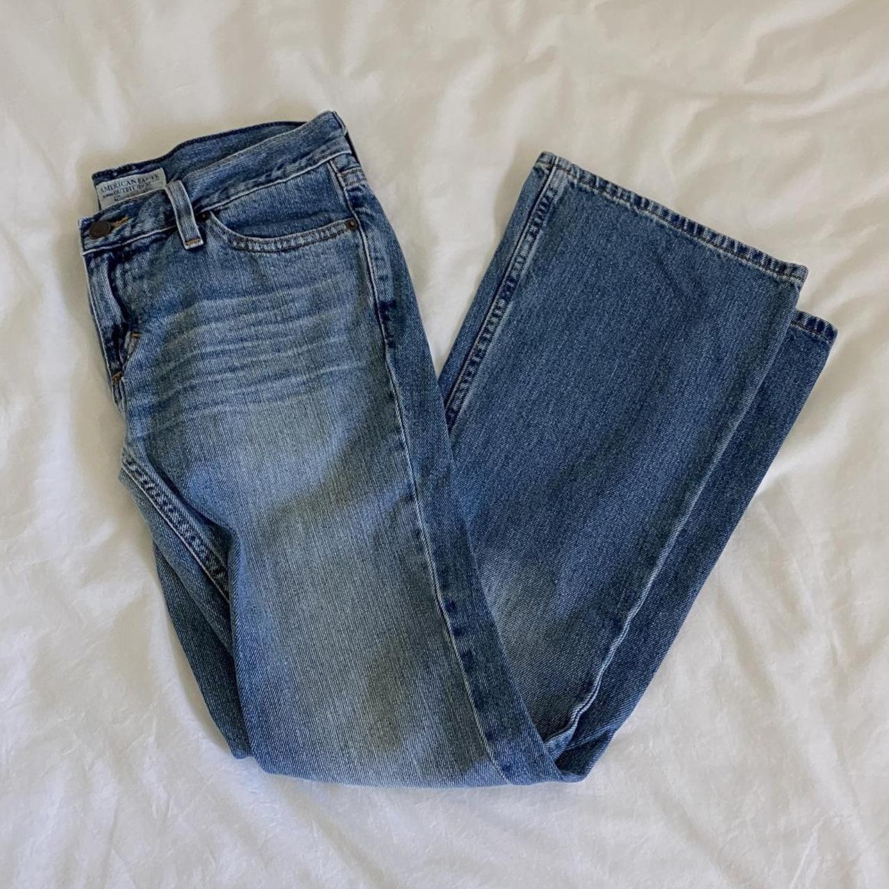 Y2k low waist “hipster flare” jeans from American... - Depop