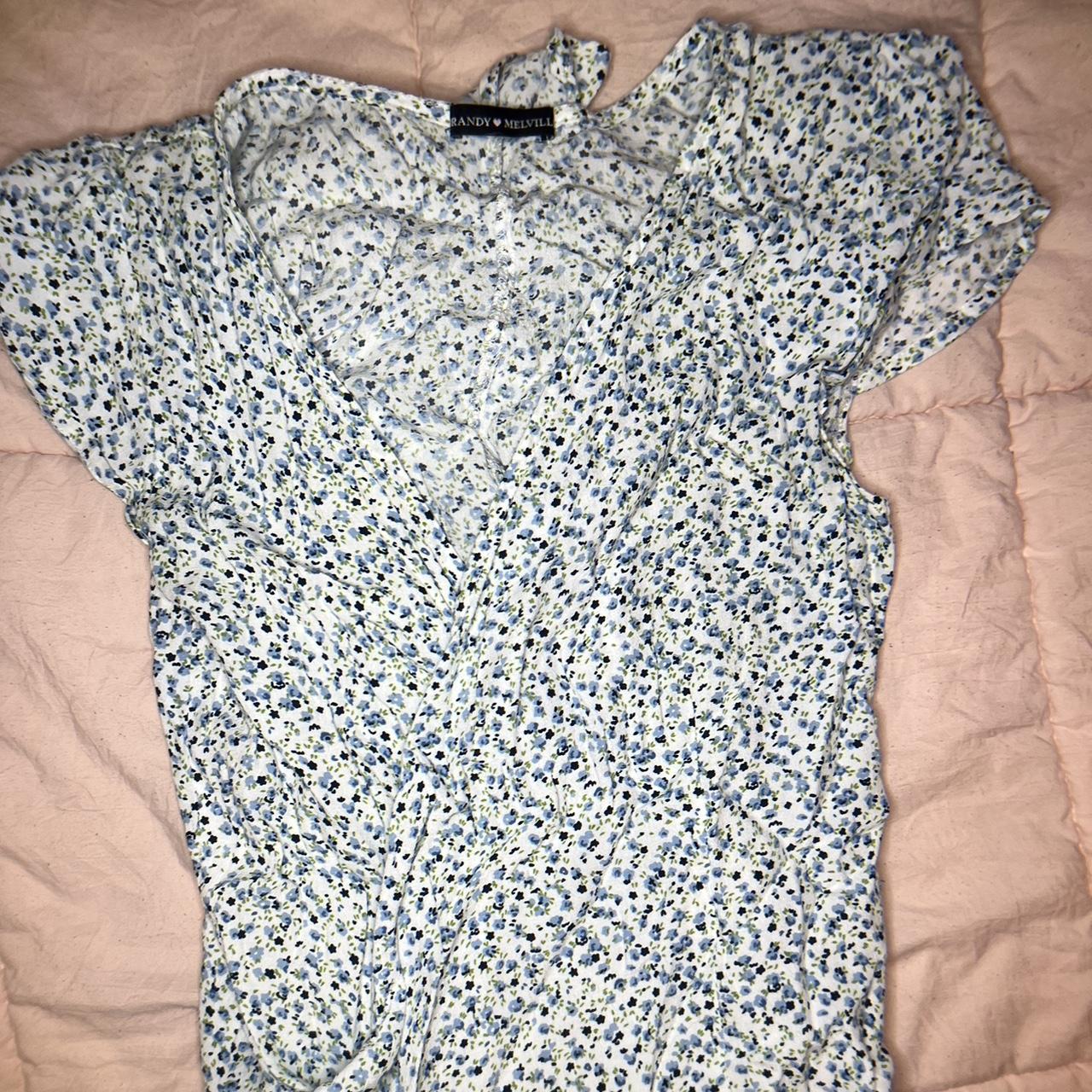 Brandy Melville midi wrap dress Cute floral wrap... - Depop