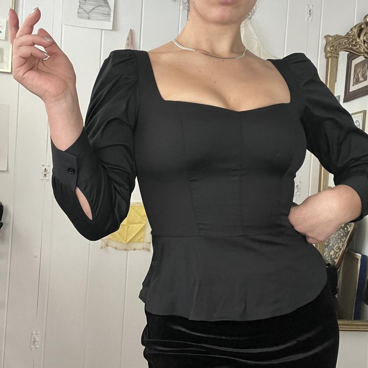 Sexy Black Zara Peplum🖤 Cinches in the waist, lifts... - Depop