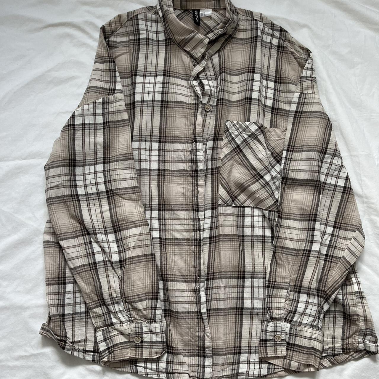 H&m divided 2025 plaid shirt