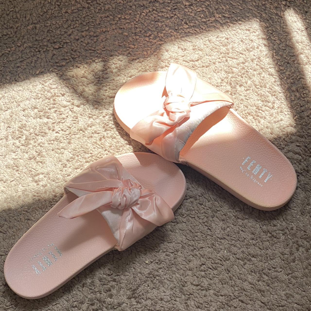 Fenty x Puma bow slides comes with original dust. Depop