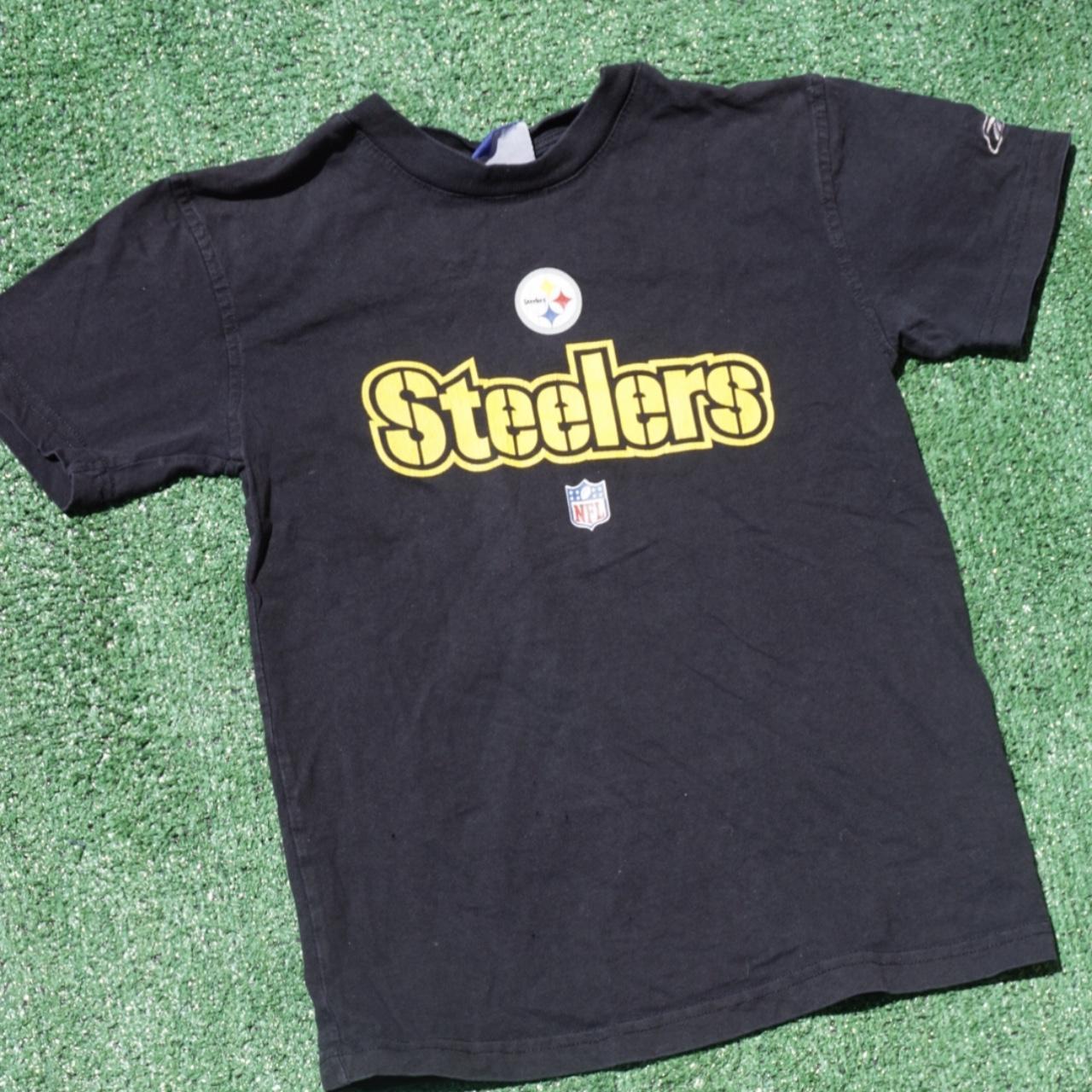 Size small black pittsburgh Steelers shirt from NFL - Depop