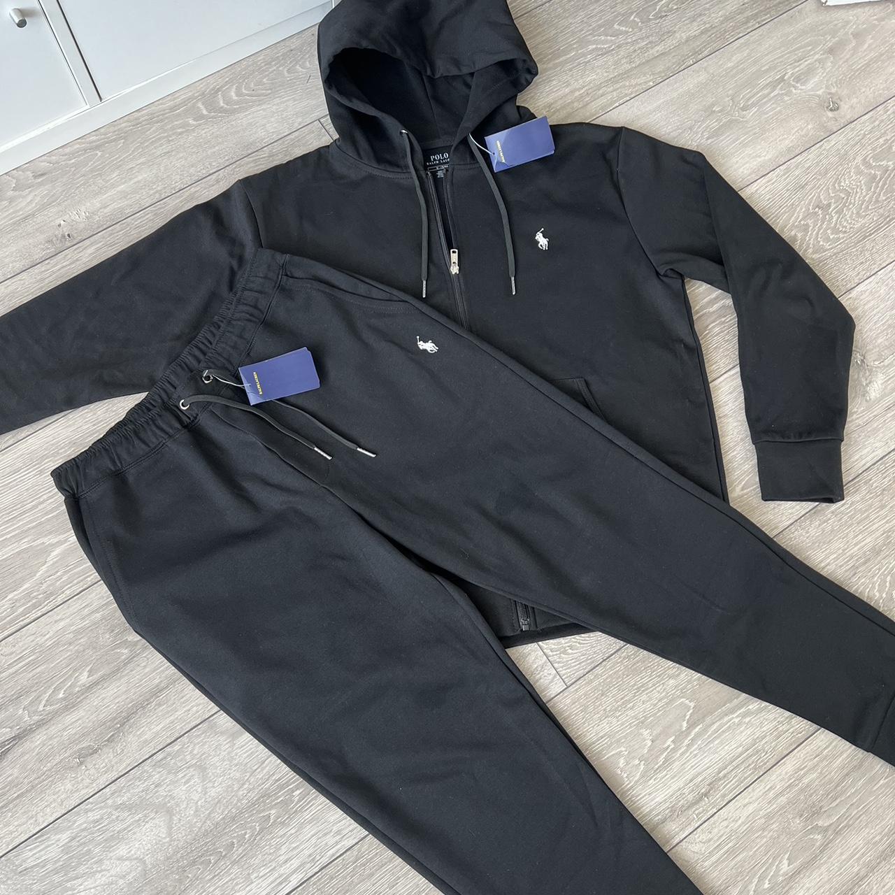 black ralph lauren tracksuit brand new with... - Depop