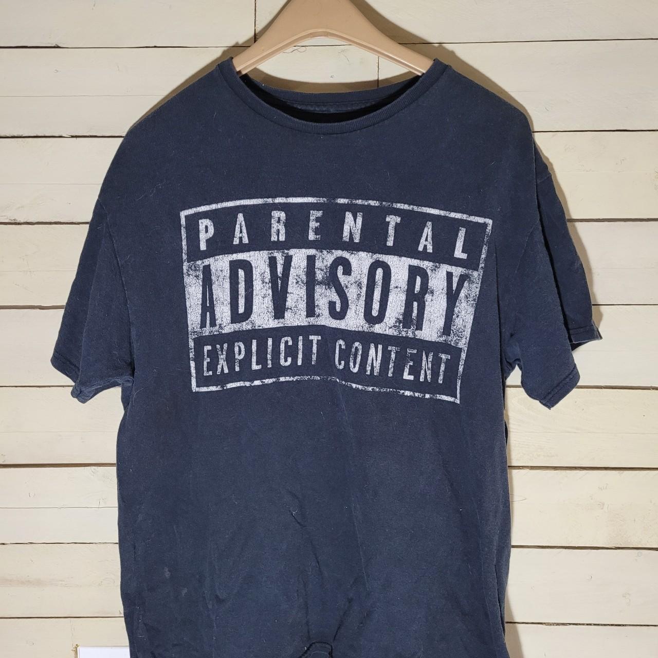 Parental Advisory Adult Content Tshirt. Unisex Sizs L. - Depop