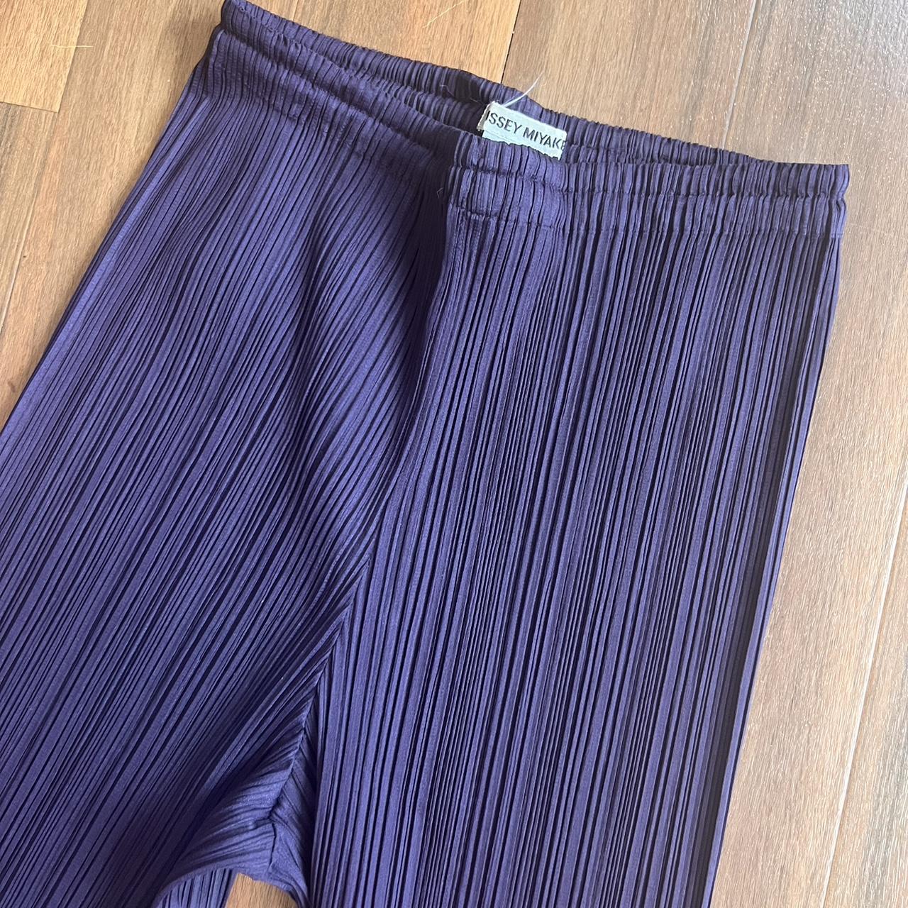 Issey Miyake Women's Purple Trousers (2)