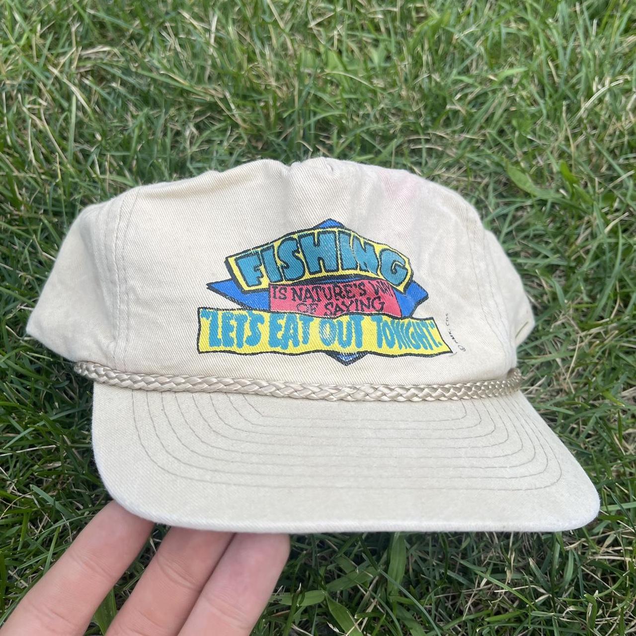 Vintage Fishing Hat 90’s CONDITION and ITEMS... - Depop