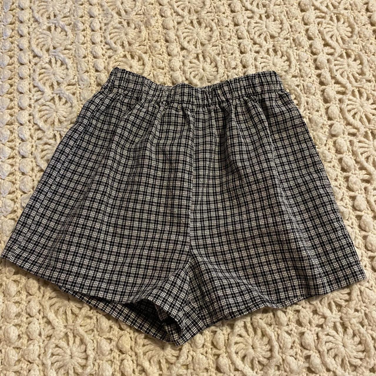 Shein grey plaid boxers Size: XS #shein #plaid... - Depop