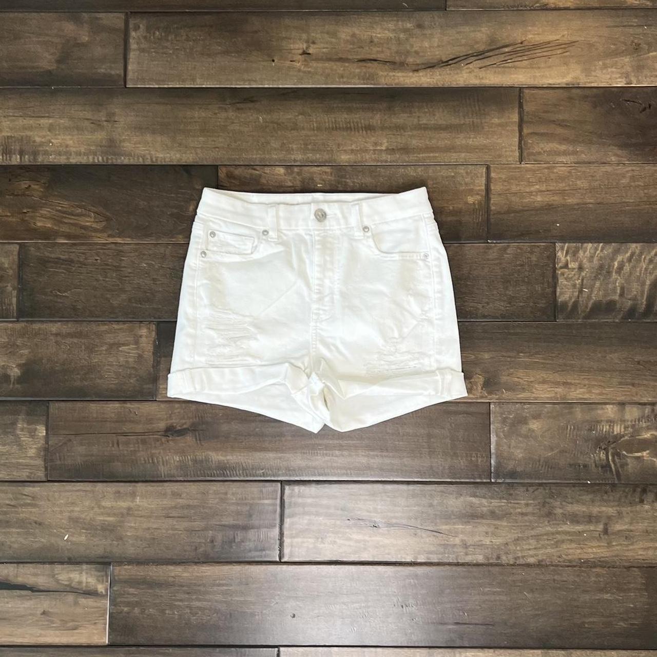 white American eagle jean shorts size 4 waist size... Depop