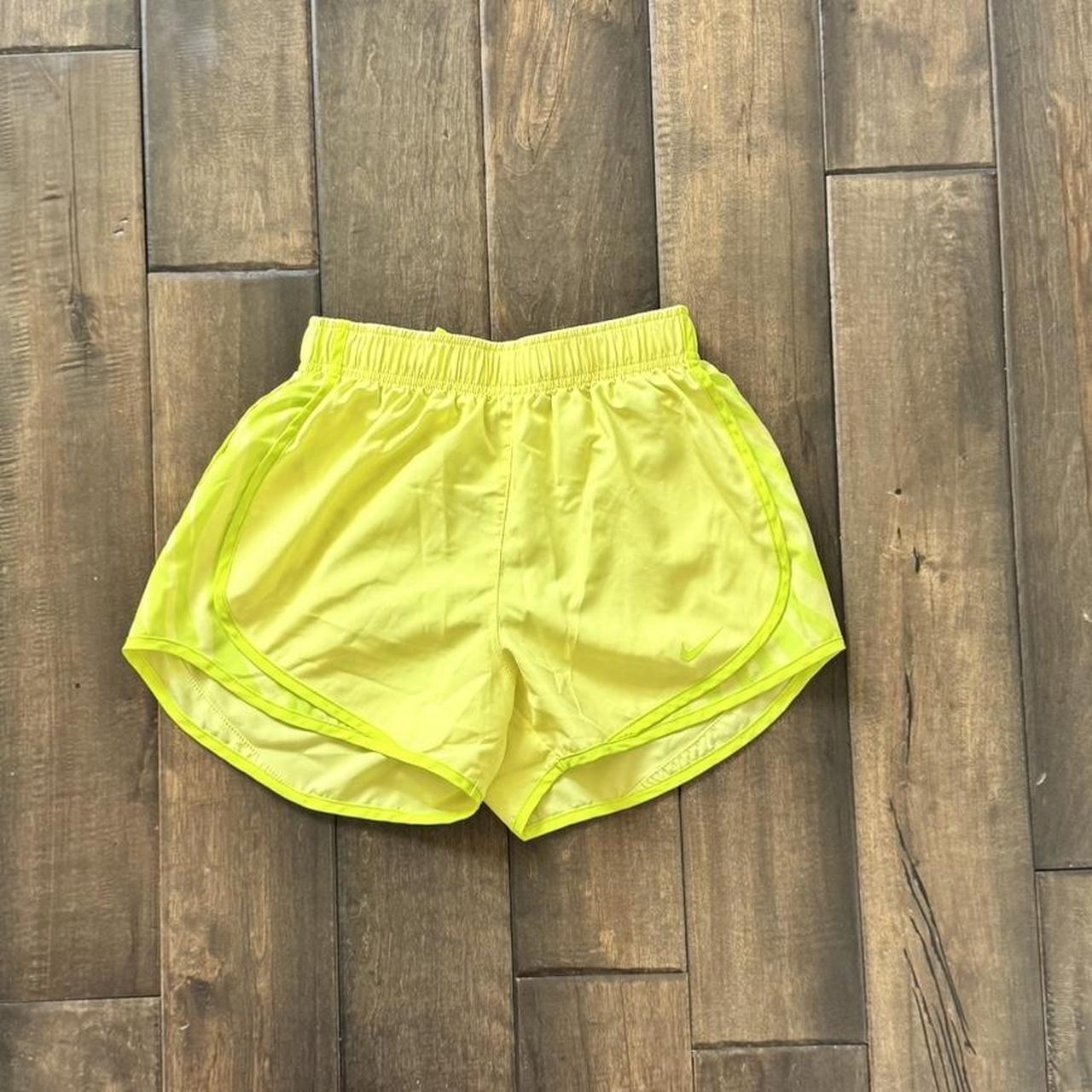 Nike neon yellow shorts size xs #nike - Depop